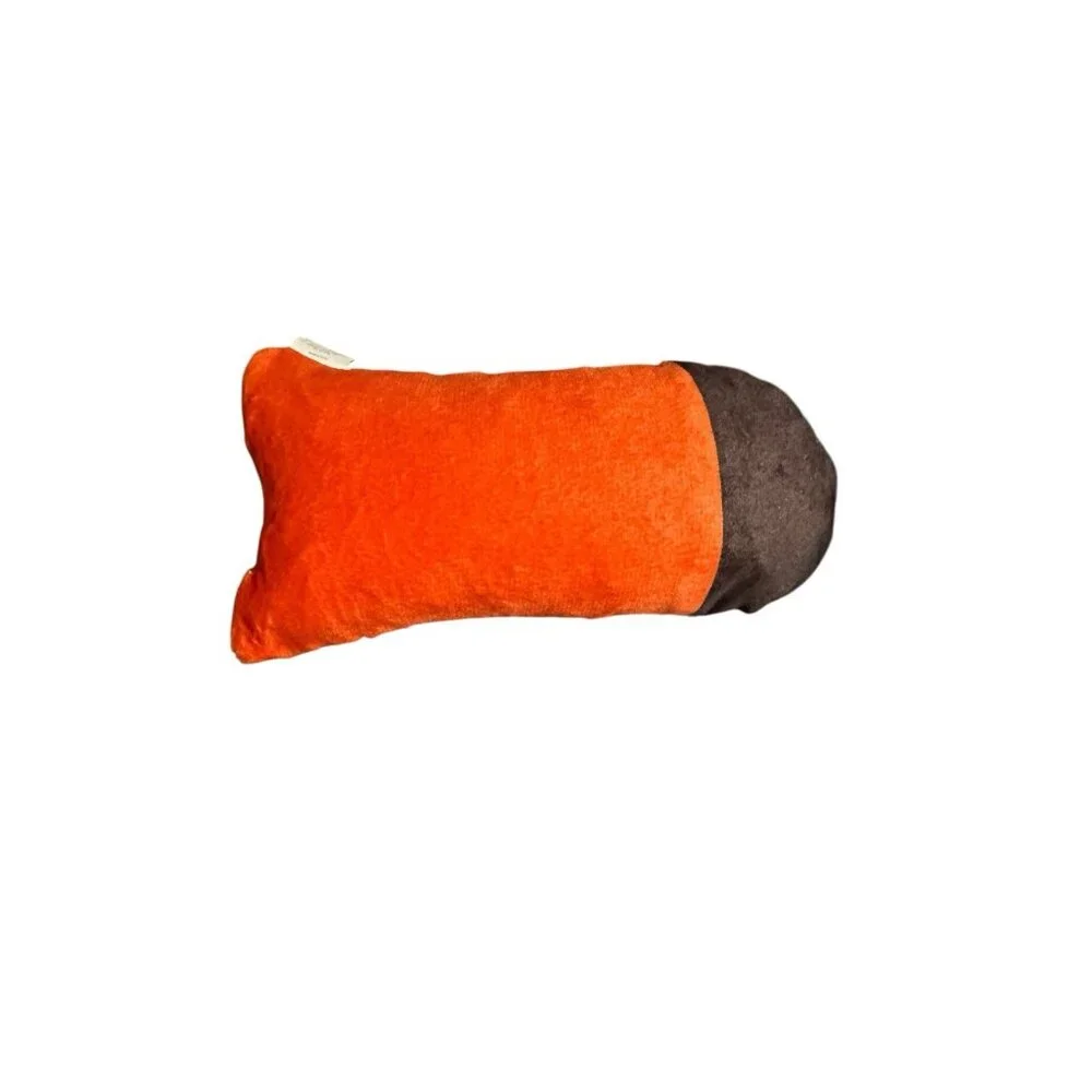 Hershey Reeses Peanut Butter Cup Dog Chew Toy Plush Squeaker Orange Small‎